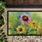 Edge Collections - 18" x 27" - Multicolor - Kentucky Goldenrod Watercolor Doormat Indoor Outdoor Rug Non Slip Washable - 1 Piece